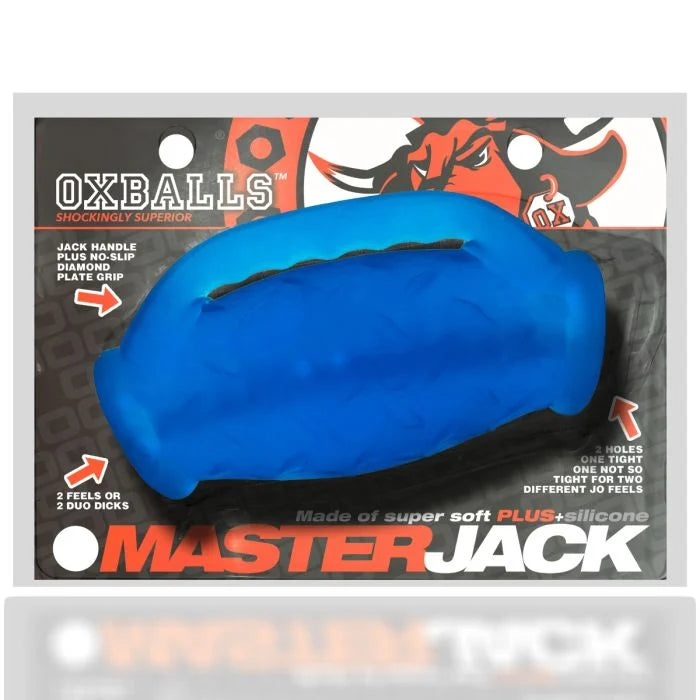 Oxballs Masterjack Double Ended Stroker Masturbator Blue Ice