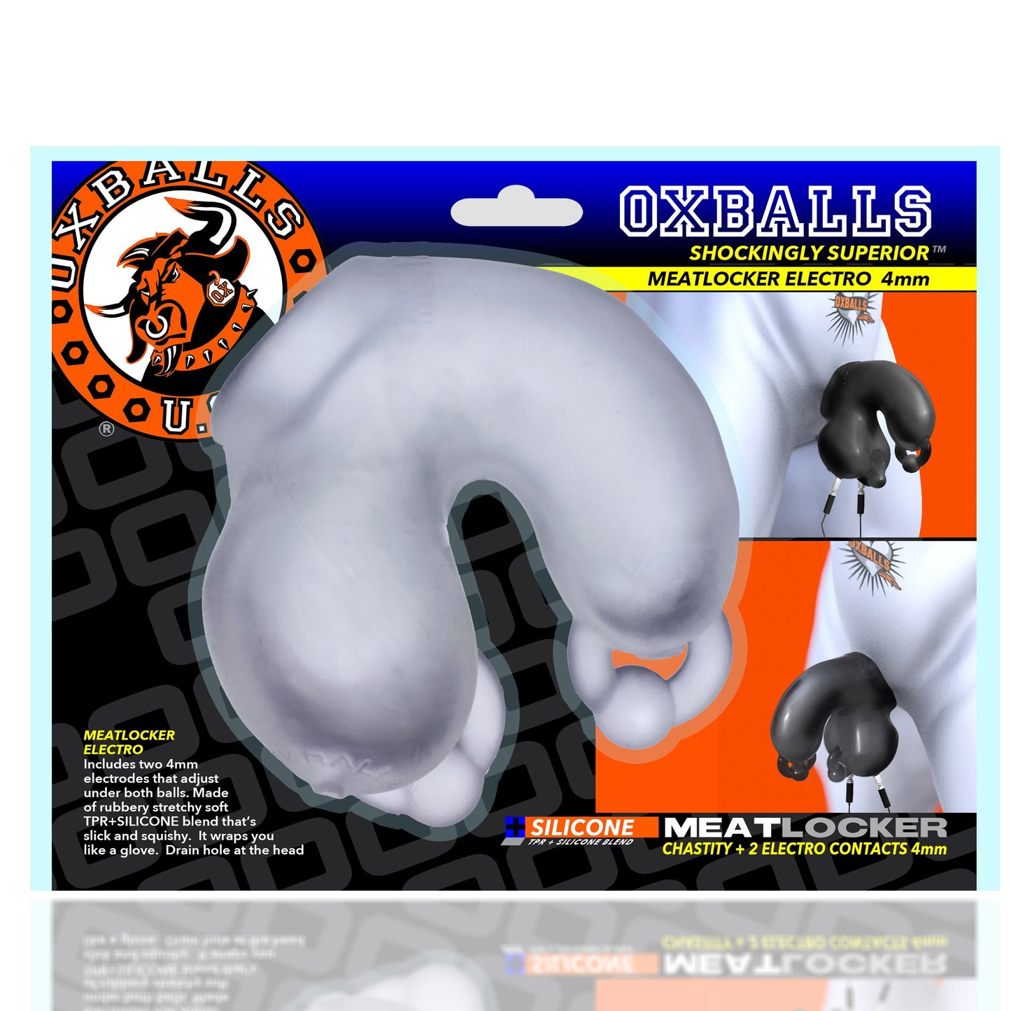 Oxballs Meatlocker Electro Full Cover Chastity Sheath