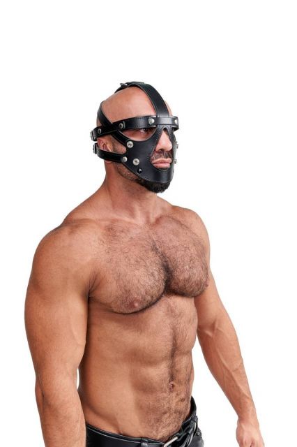 Leather Face Muzzle Harness (8086411870447)