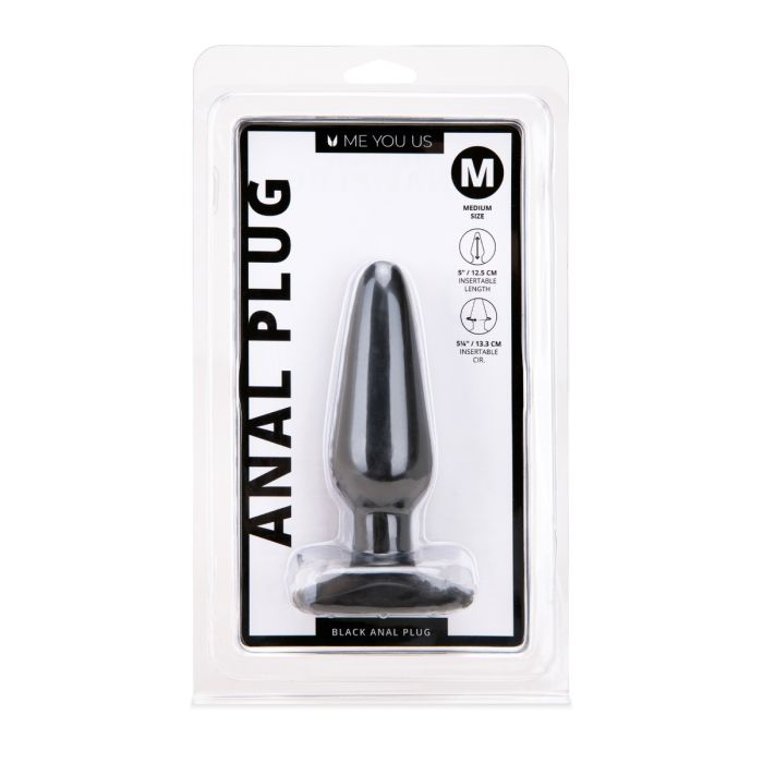 Me You Us Butt Plug Black Medium Pack front