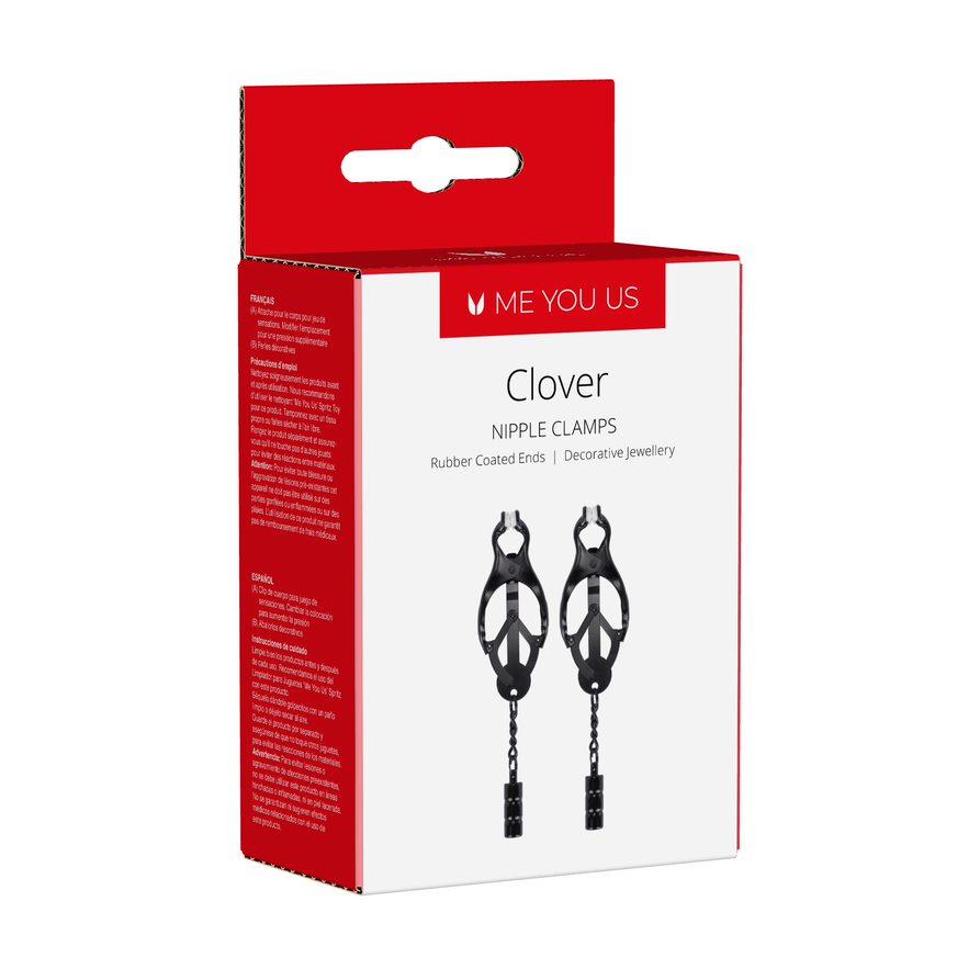 Clover Nipple Clamps Black (8084275593455)