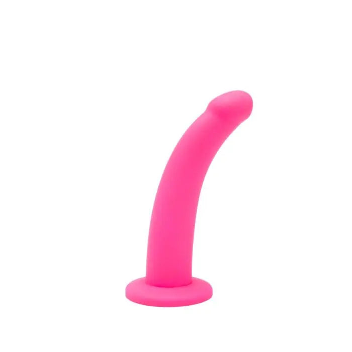 Me You Us Curved Pegging Silicone Dildo 7" Pink