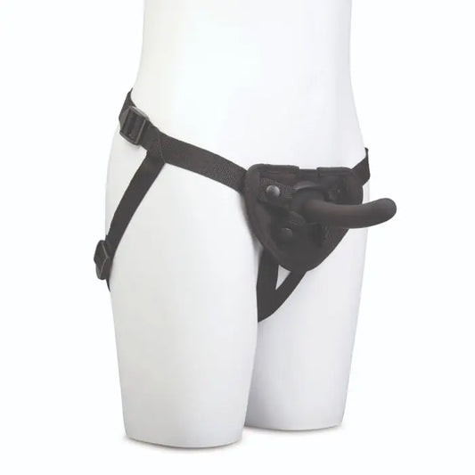 Me You Us Pegging Harness Kit on a white mannequin leg against a white background