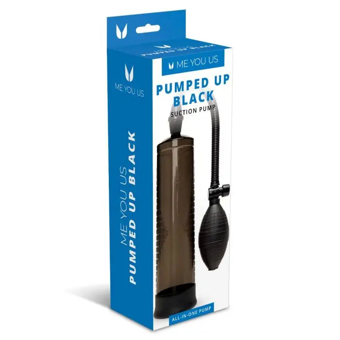 Me You Us Pumped Up Penis Pump Black packaging front