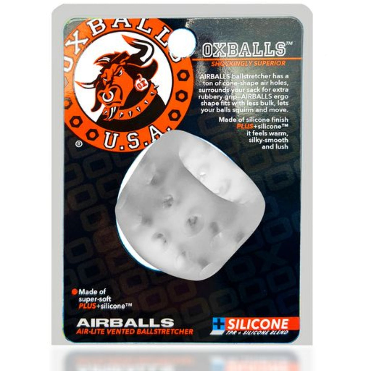 Oxballs Airballs Air-lite Ball Stretcher Clear Ice (8132620681455)
