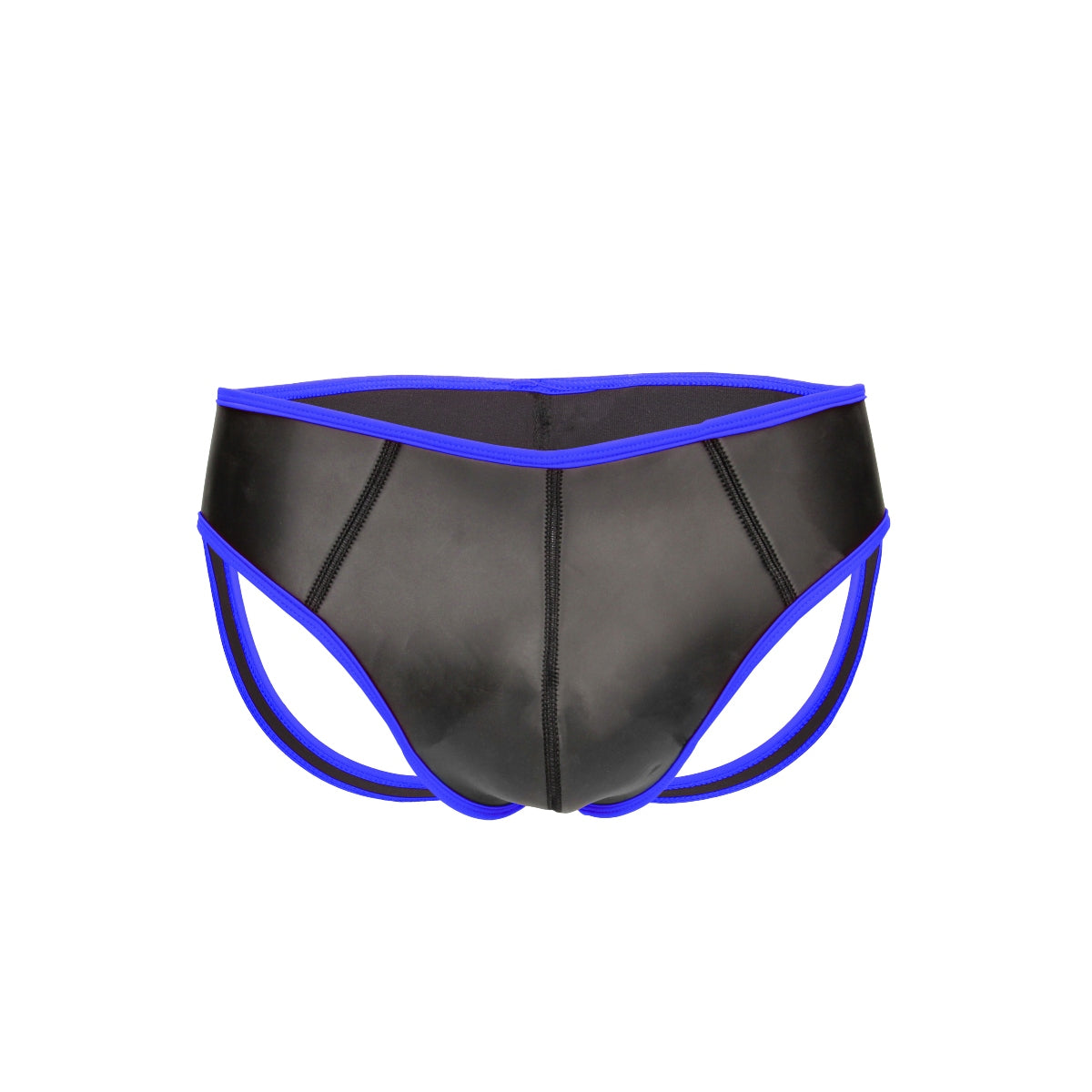 Ouch Neoprene Jock Strap Black/Blue (8133071700207)