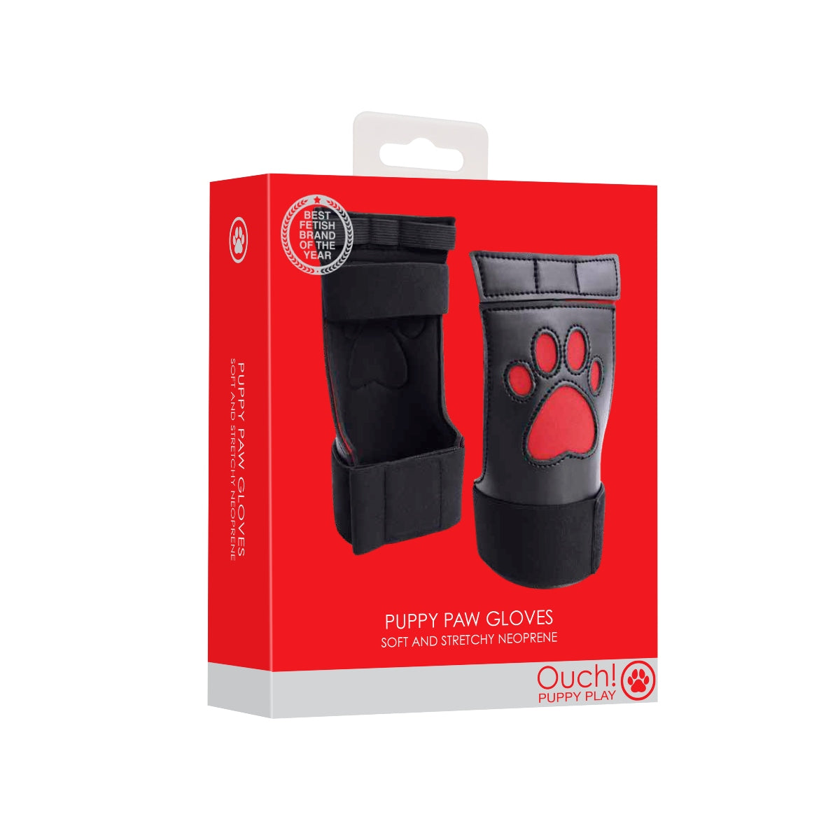 Ouch Puppy Neoprene Paw Gloves Red (8133081530607)