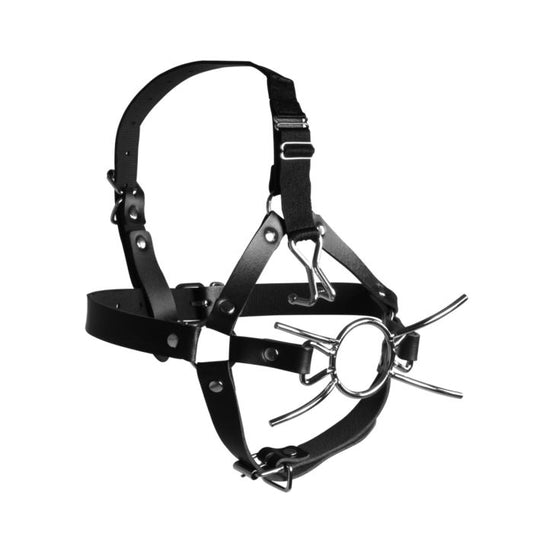 Ouch Xtreme Head Harness with Spider Gag and Nose Hooks