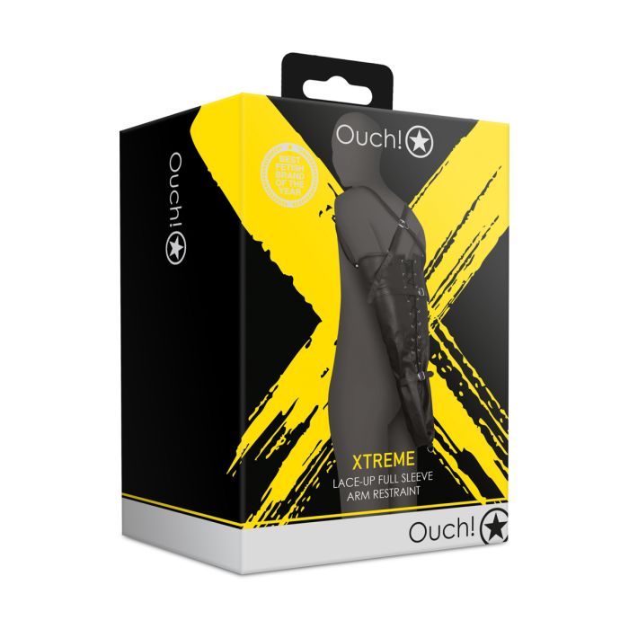 Ouch Xtreme Lace Up Full Sleeve Arm Restraint