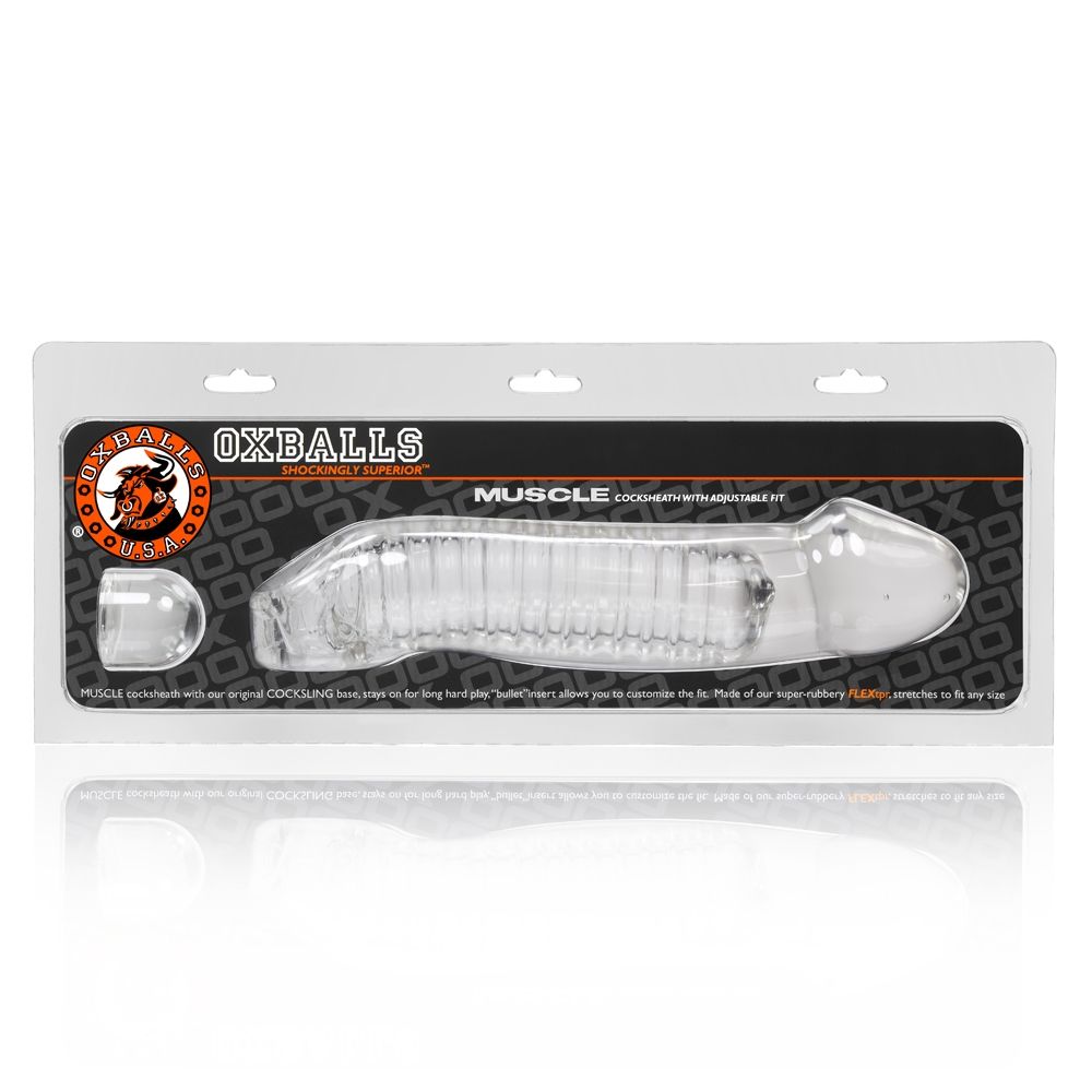 Oxballs Muscle Cock Sheath Clear (4852700315786)