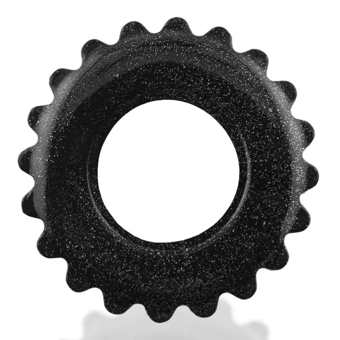 Oxballs PLUSHY Cock Ring Black Mica