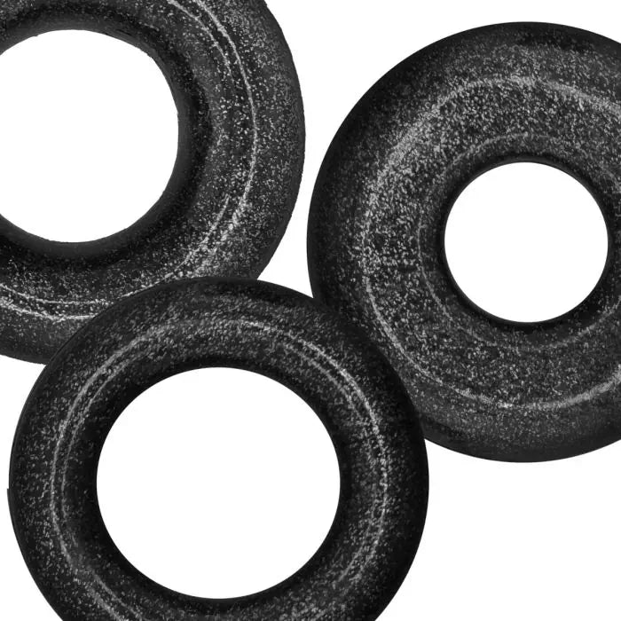 Oxballs Cockpack 3 Pack Cock Ring Black Mica
