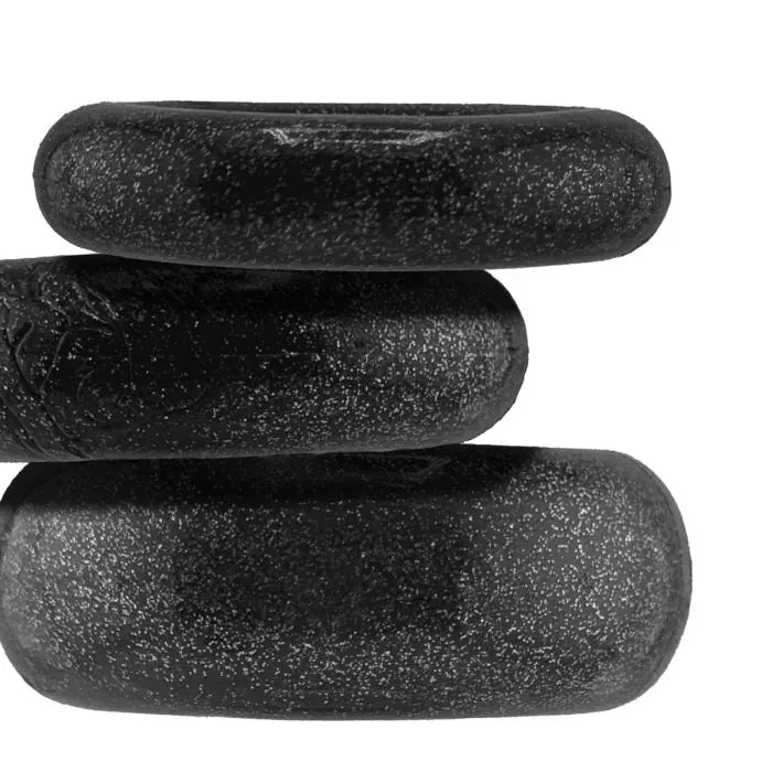 Oxballs Cockpack 3 Pack Cock Ring Black Mica side view