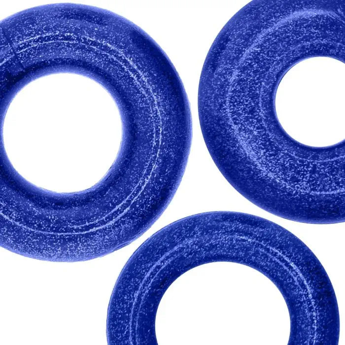 Oxballs Cockpack 3 Pack Cock Ring Blue Fire