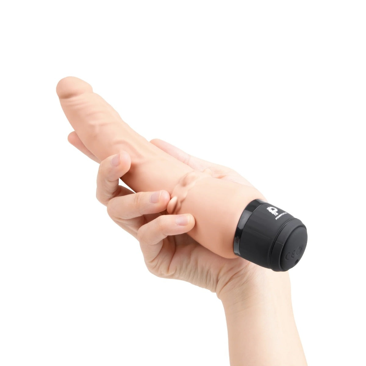 Powercocks 7" Slim Anal Realistic Vibrator Flesh