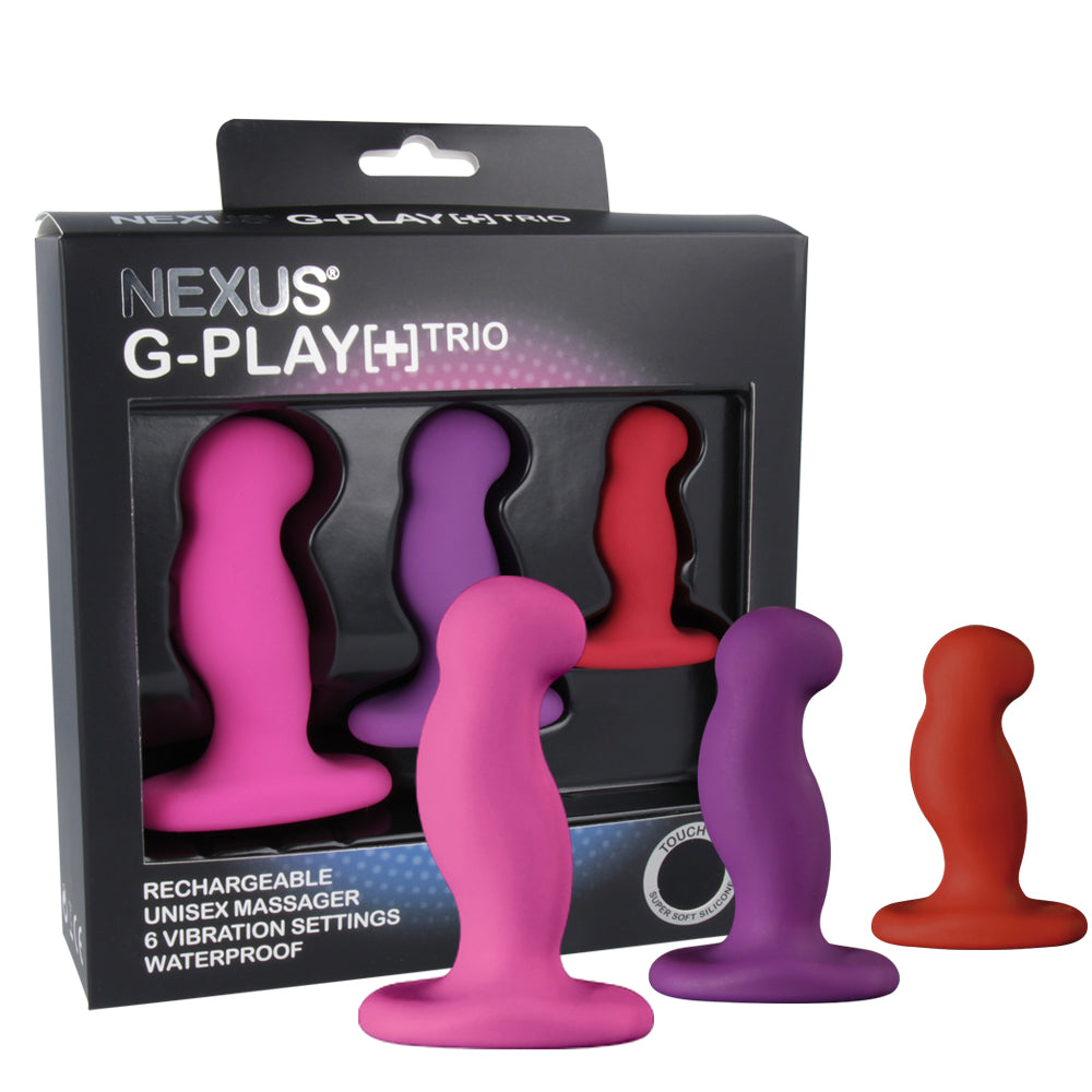 Nexus G-Play Trio Vibrating Butt Plug Pack (8239676784879)