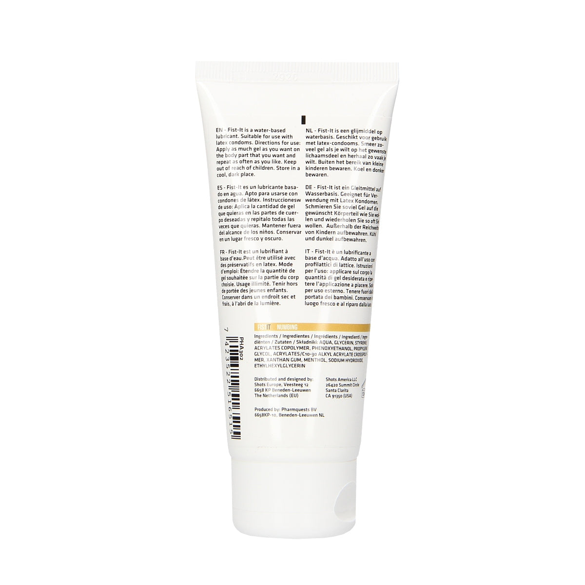 Fist It Numbing Gel Water Based Lubricant Fist It Numbing Gel Water Based Lubricant