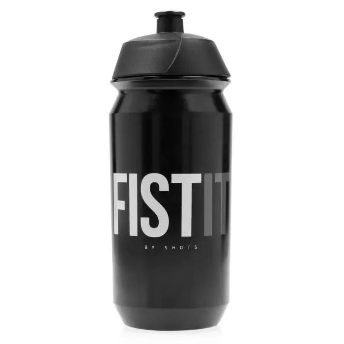 FIST IT powder lube travel bottle 500ml phthalate-free portable dishwasher-safe black