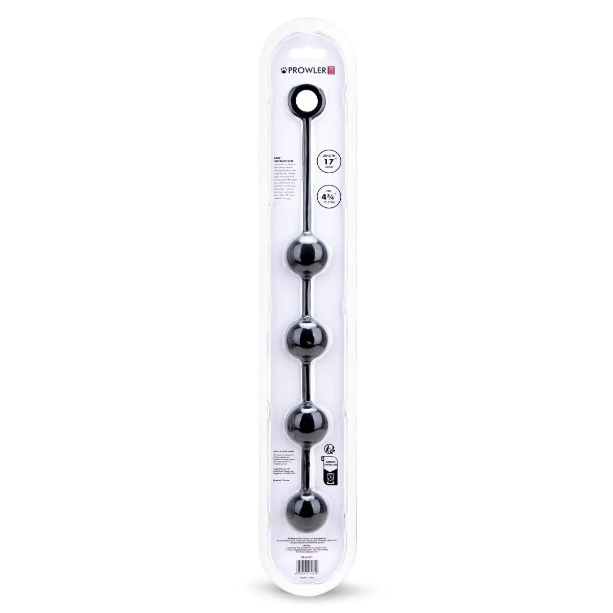 Prowler RED Silicone Anal Beads Medium - Graduated Bead Detail