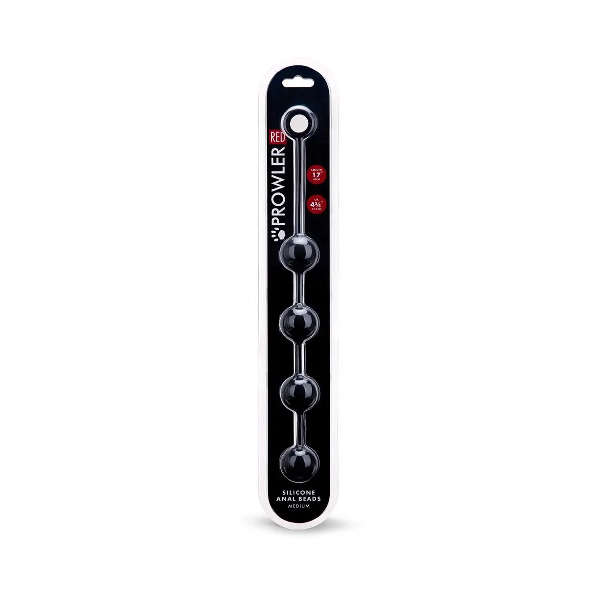 Prowler RED Silicone Anal Beads Medium - Carefully Crafted Design