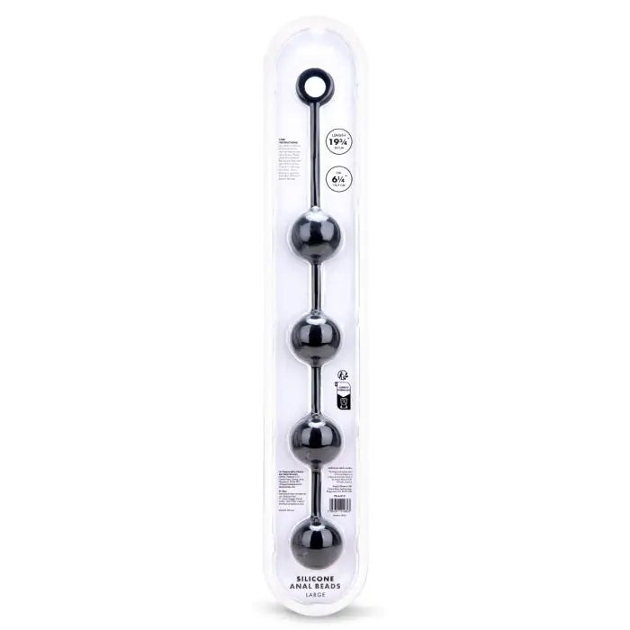 Prowler RED Silicone Anal Beads Large - Complete Product View rear packaging