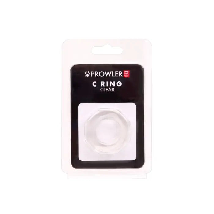 Prowler RED Cock Ring Clear packaging front