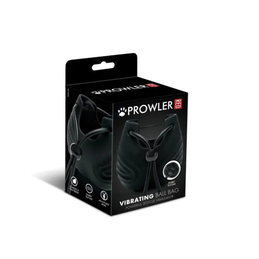 Prowler RED Vibrating Ball Bag front and side packaging