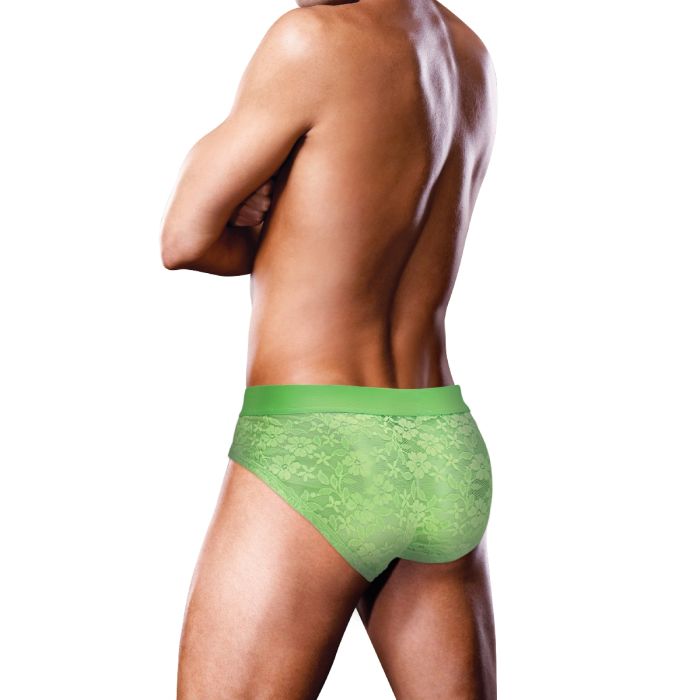 Prowler Lace Brief Neon Green