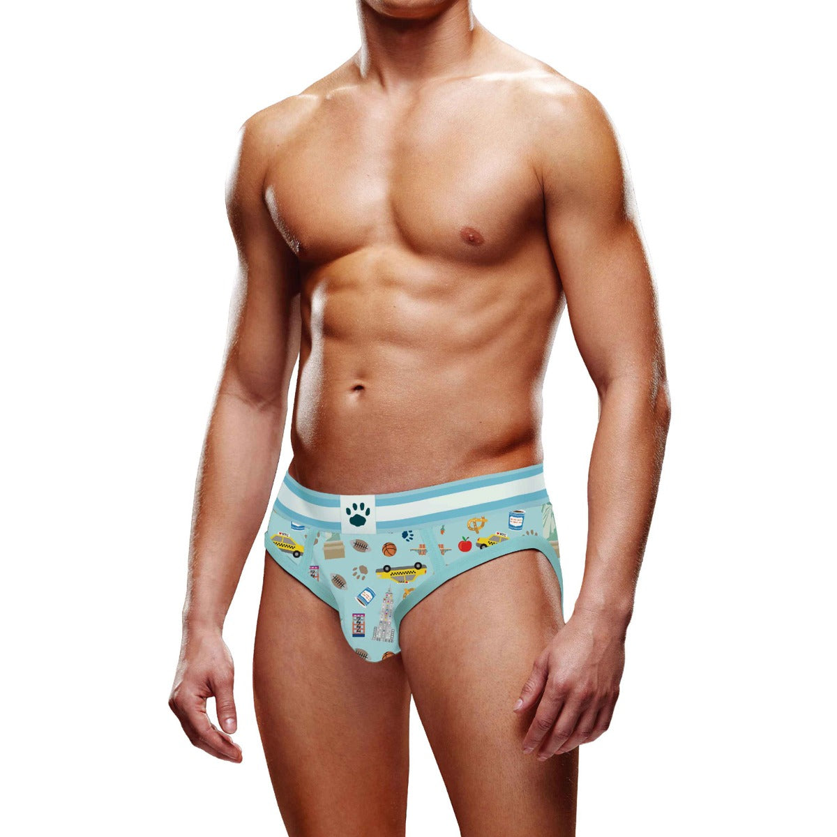 Prowler NYC Brief front view on model