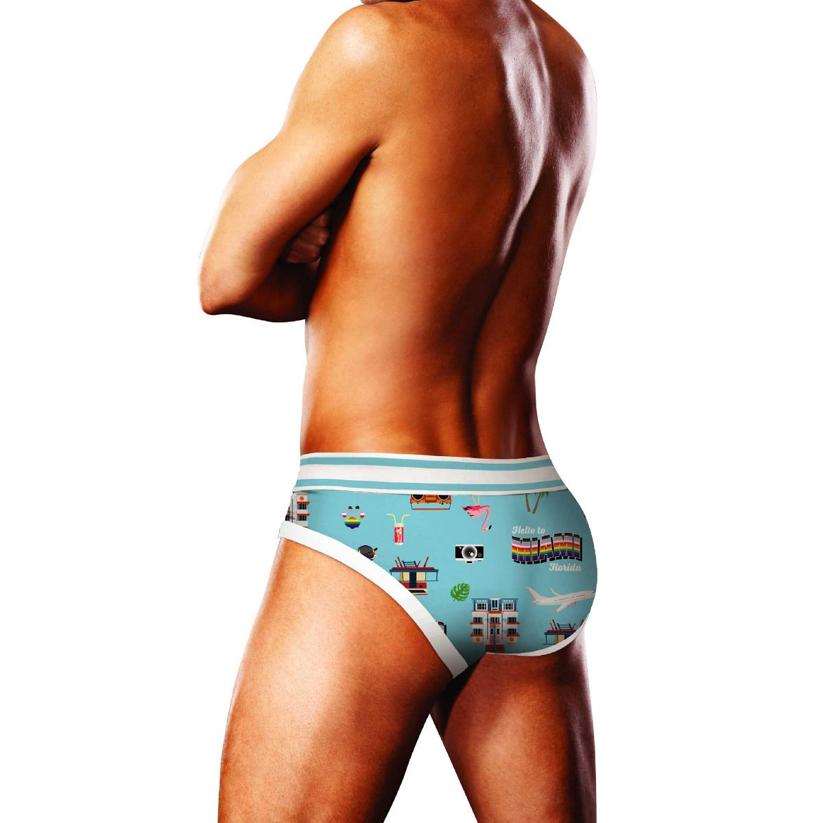 Prowler Miami Brief rear view worn by model