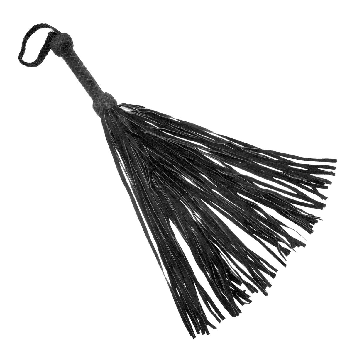 Leather Suede Flogger Black (8067771269359)