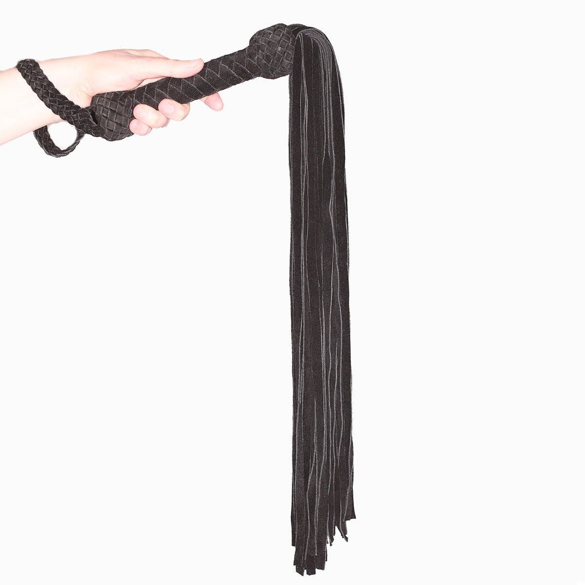 Leather Suede Flogger Black (8067771269359)