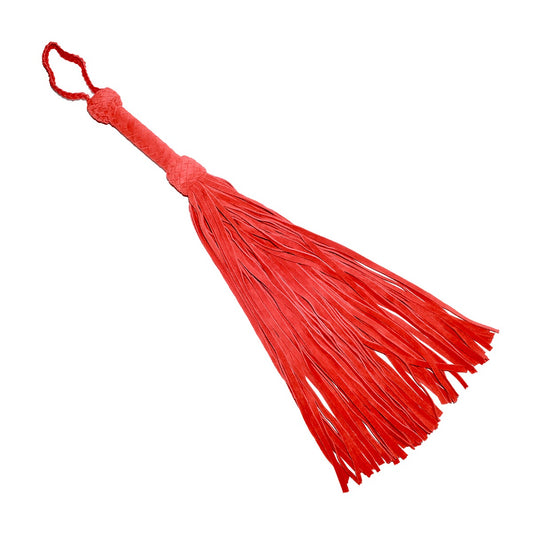 Leather Suede Flogger Red (8067774480623)