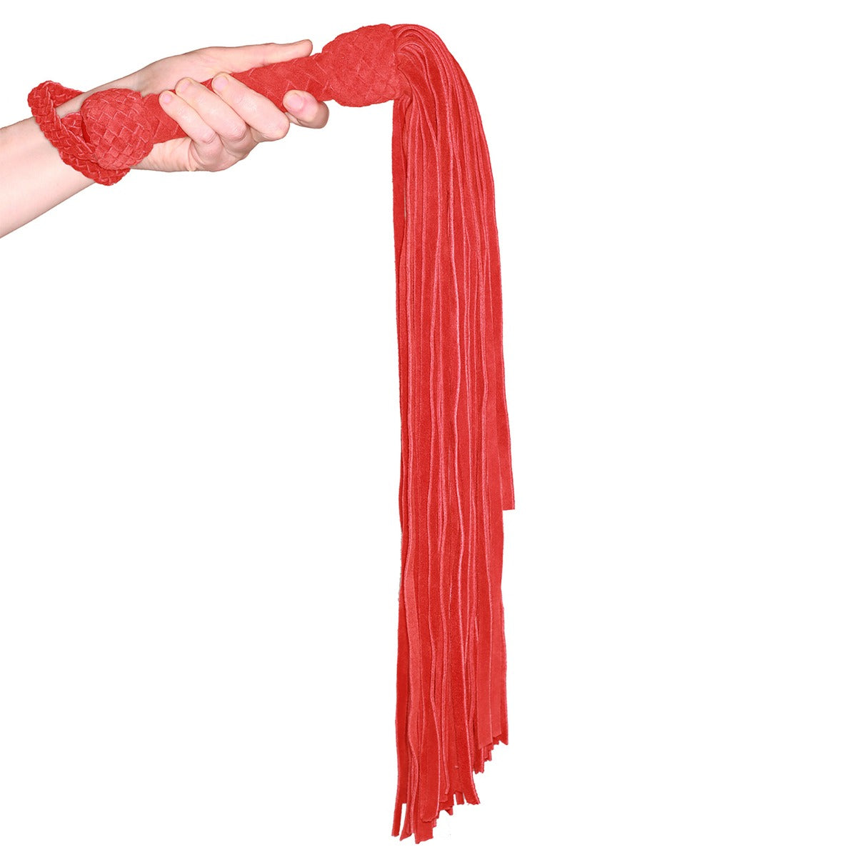 Leather Suede Flogger Red (8067774480623)