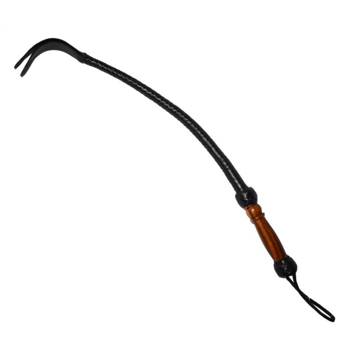 Prowler RED Leather Wooden Handled Hunter Crop