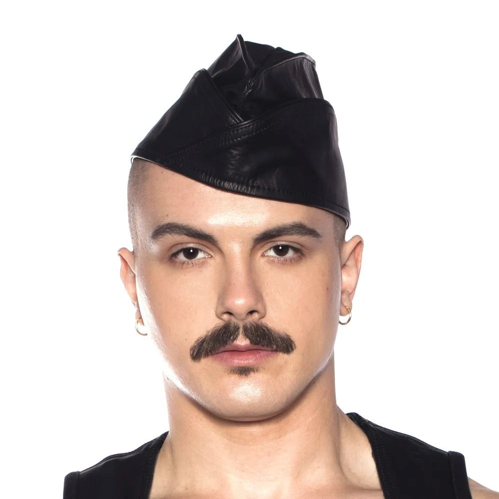 Cap Feith Prowler RED Leather Triangle Cap Black | Fetish Leather Cap