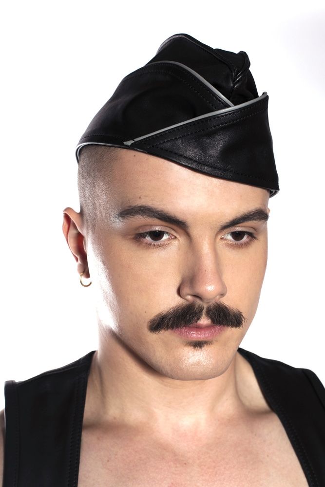 Prowler RED Leather Triangle Cap Grey Trim