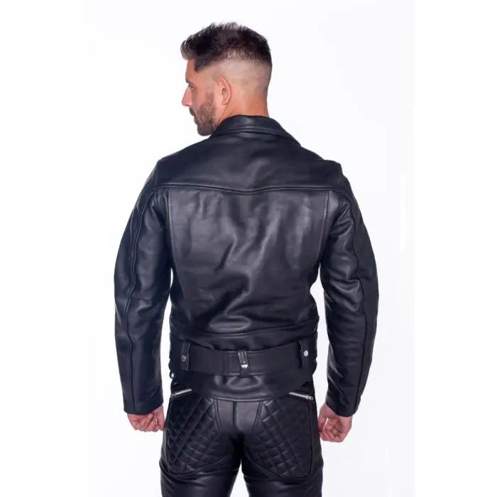 Prowler RED Leather Police Jacket