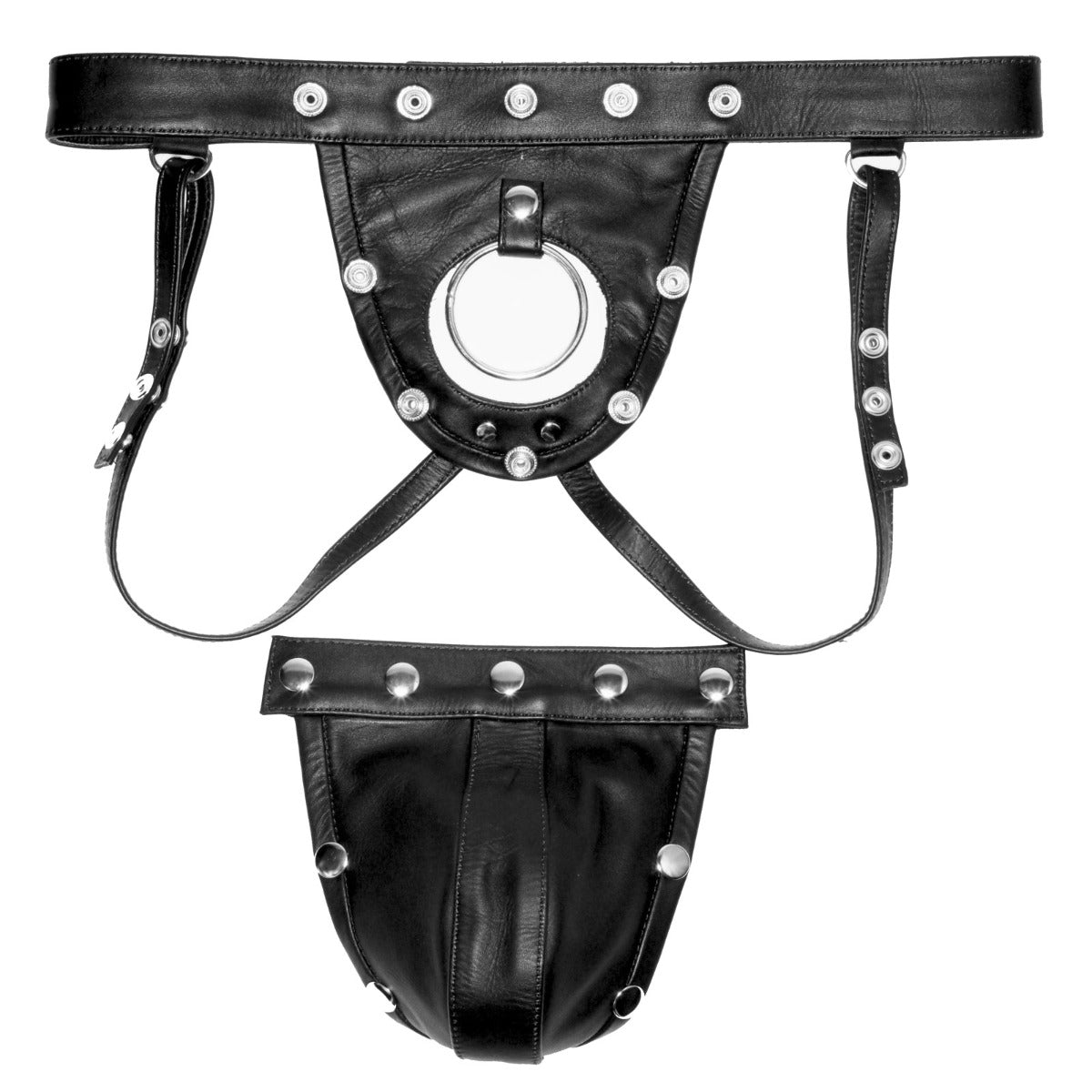 Leather Harness Jock Strap (8067755770095)