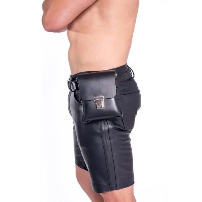 Prowler RED Leather Pouch Wallet with Belt Loops Black