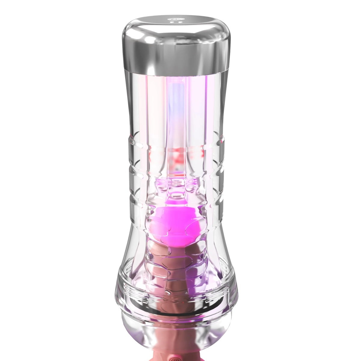 PDX Elite ViewTube XXL See Thru EZ Grip LED Stroker Clear