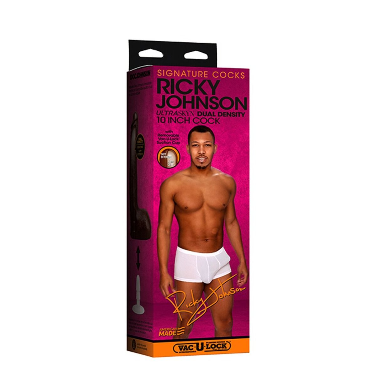Signature Cocks Ricky Johnson Cock UltraSkyn 10 inch Dildo with Removable Vac-U-Lock Suction Cup (8183714513135)
