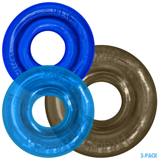 Oxballs RIMRINGZ 3 Pack Cock Rings Cool Blues