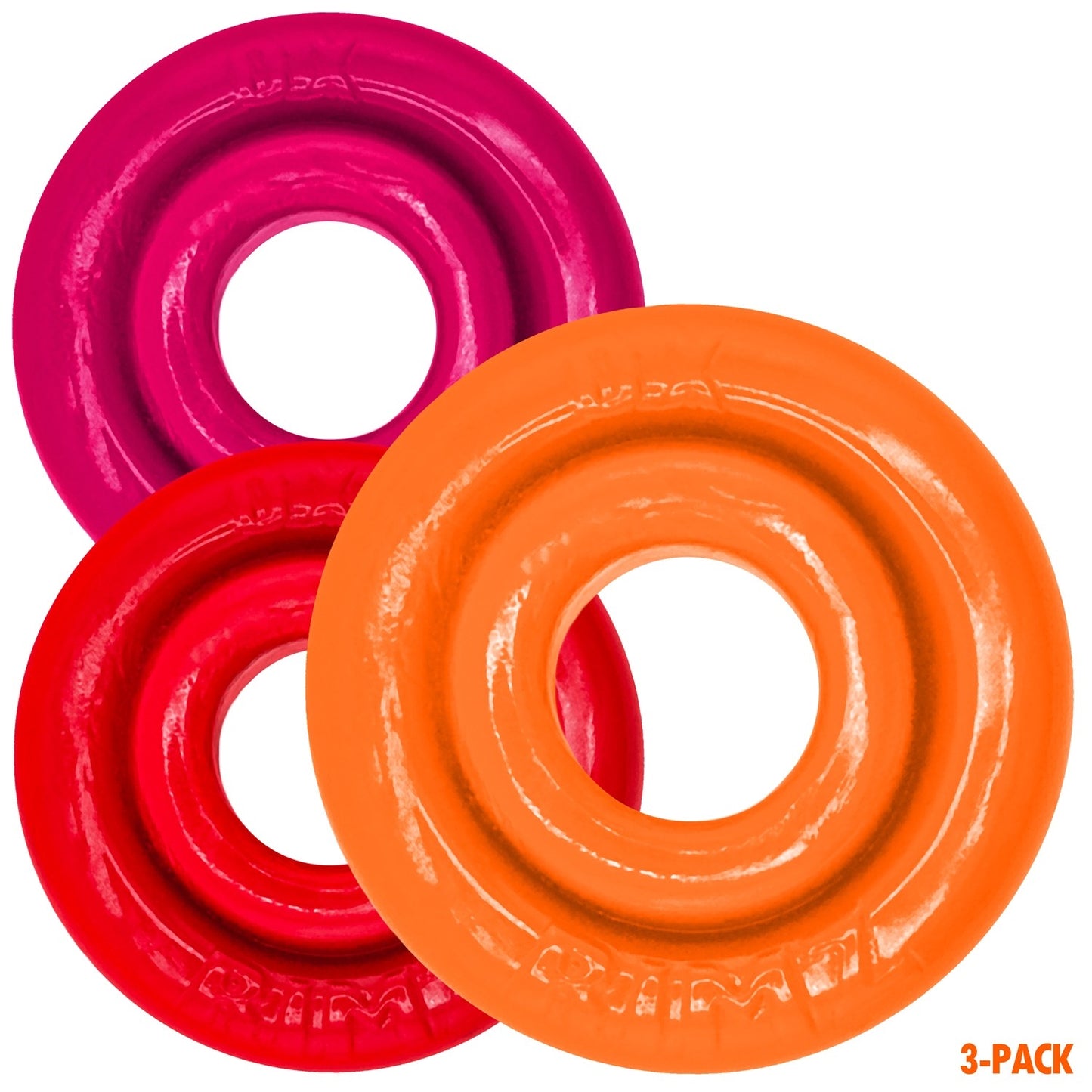 Oxballs RIMRINGZ 3 Pack Cock Rings Fire Hots