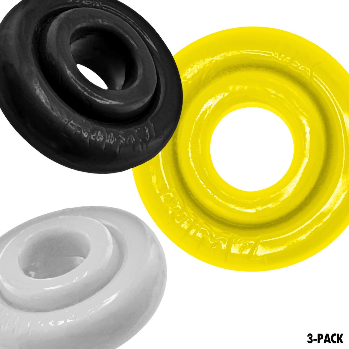 Oxballs RIMRINGZ 3 Pack Cock Rings Shockwave