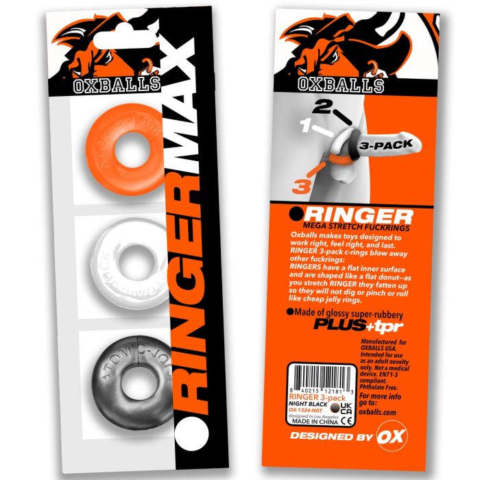 Oxballs Ringer Max 3 Pack Cock Ring Hazzard