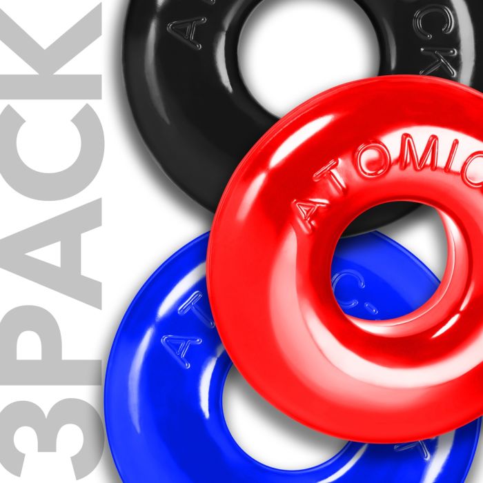 Oxballs Ringer Max 3 Pack Cock Ring Multi-Colour – Prowler RED