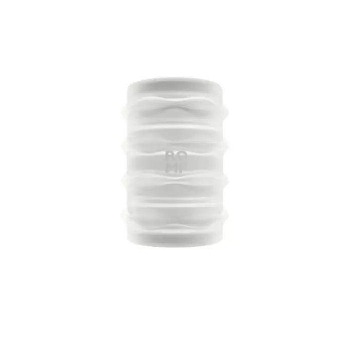 ROMP Mosh blowjob stroker transparent ribbed TPE sleeve side view