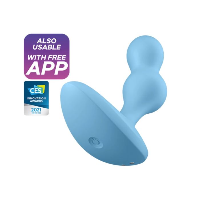 Deep Diver Connect App Vibrating Plug Blue (8097219281135)