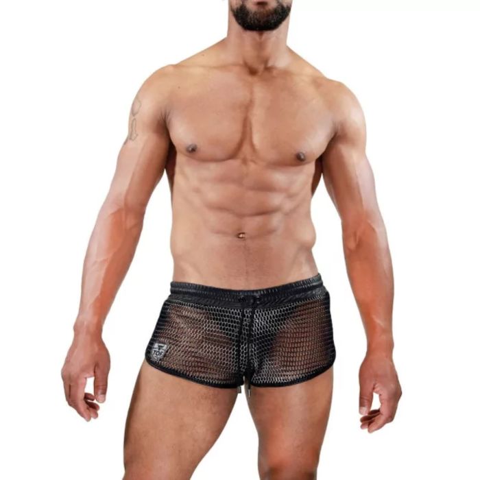 TOF Paris Roman Mesh Shorts Black